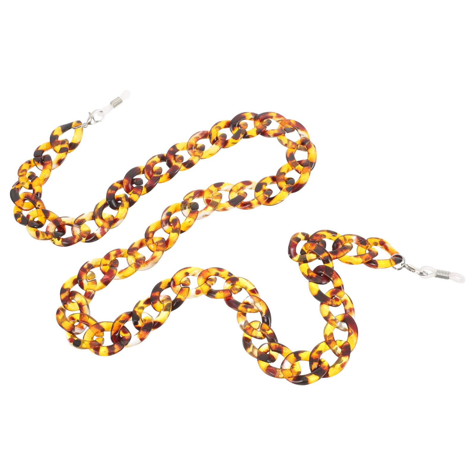 

Glasses Chain Universal Anti-slip PVC Tortoise-shell Personalized Long-lasting Metal Fit Retainer Strap Necklace