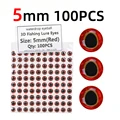 100 piezas rojas de 5 mm
