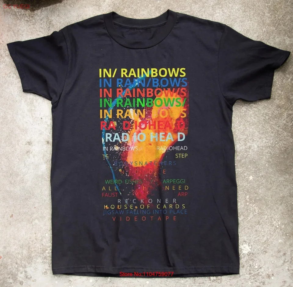 Radiohead In Rainbows Album Black T shirt Size S 5XL vintage