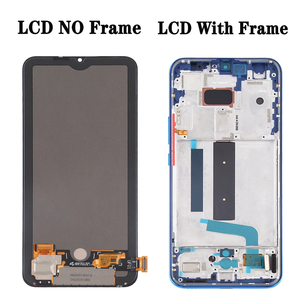 Imagem -03 - Lcd Display Touch Screen Substituição Peças de Reparo para Xiaomi mi 10 Lite 5g M2002j9g Original