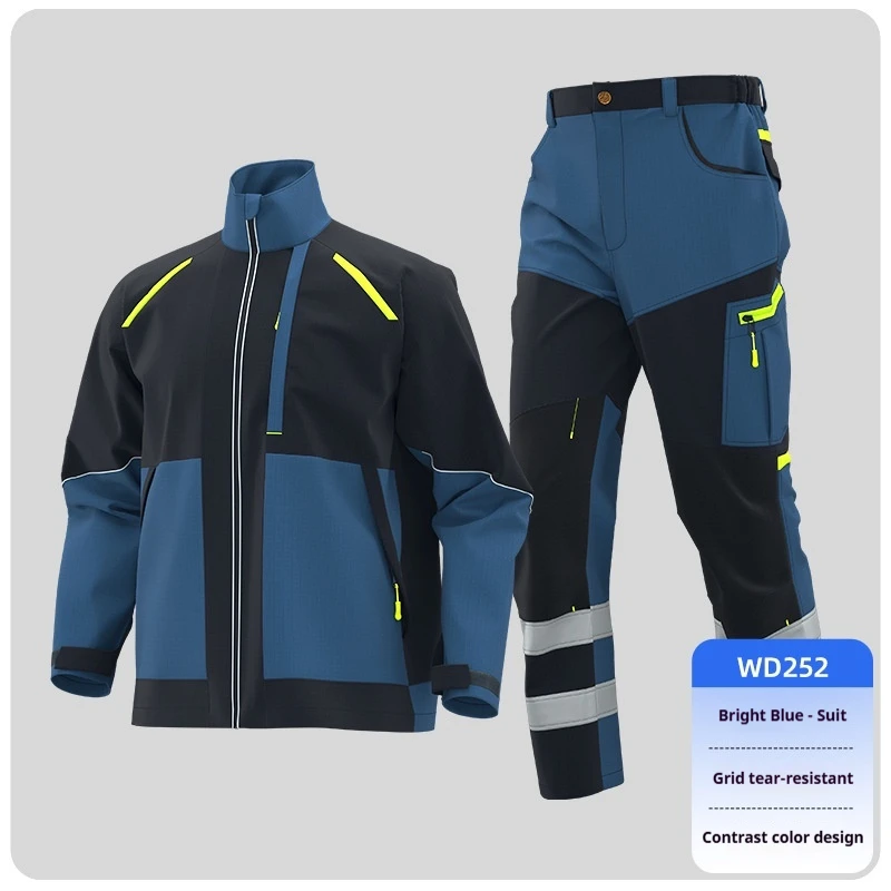 Mens Anti Tear Work Pants Wear Resistant Durable Trousers For Construction Miner Power Worker Labor Protection Clothing Clothes