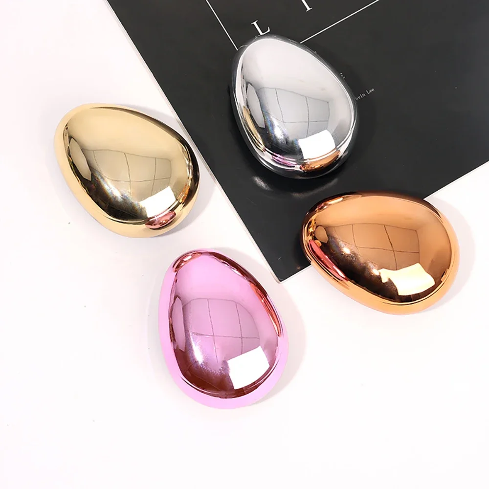 

Portable Air Cushion Comb Mini egg comb Electroplating Material Detangling Hair Brush Dry Wet Hair Brushes Hairdressing Tools
