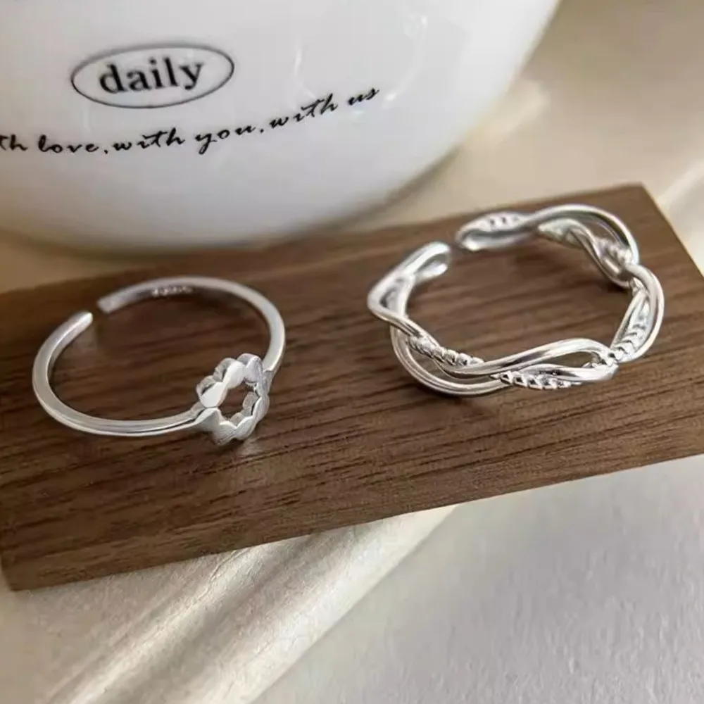 

Кольцо VENTFILLE из стерлингового серебра 925 пробы с цветком для женщин, изысканный романтический дизайн, винтажные украшения, подарок на день рождения