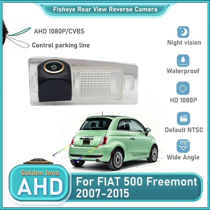 

Автомобильная парковочная камера заднего вида AHD для FIAT 500 Freemont 2007 2008 2009 2010 2011 2012-2014 2015 CCD ночного видения
