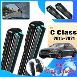 Car Wiper Blade For Mercedes Benz C Class W205 2015~2021 C180 C200 C220 C250 Double Rubber Strip Wipe Cleaning Brushe Accesories