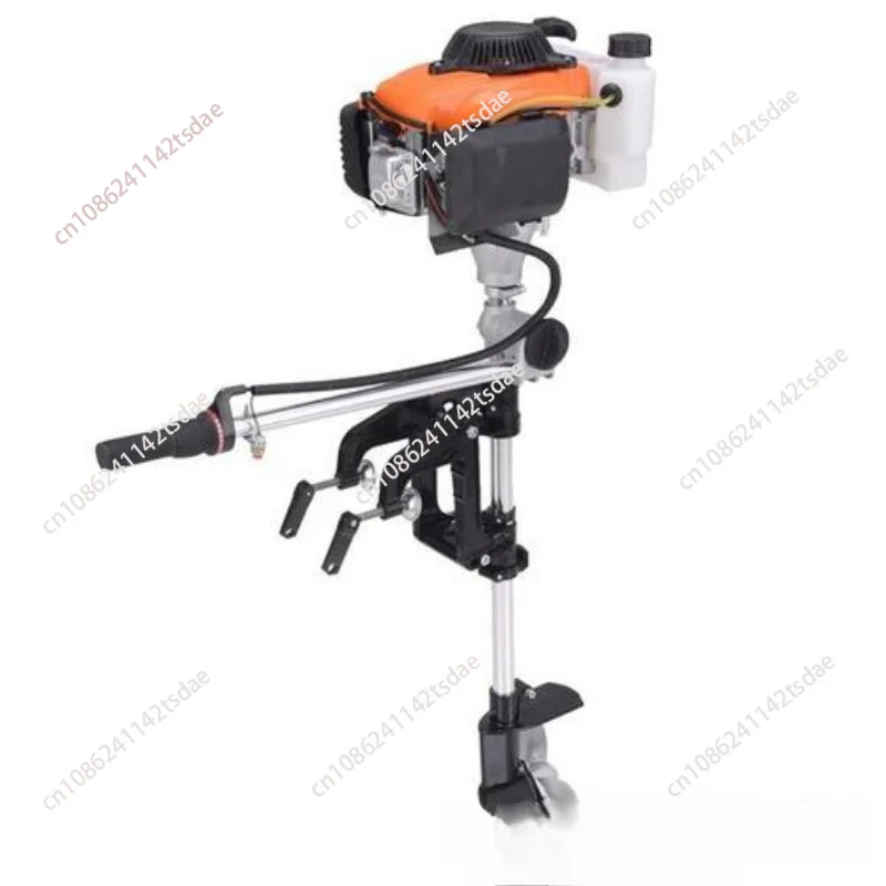 Fuel Oil Outboard Motor, Marine Propulsion Engine with Propeller for Fishing Boats, Kayaks and Inflatable Boats