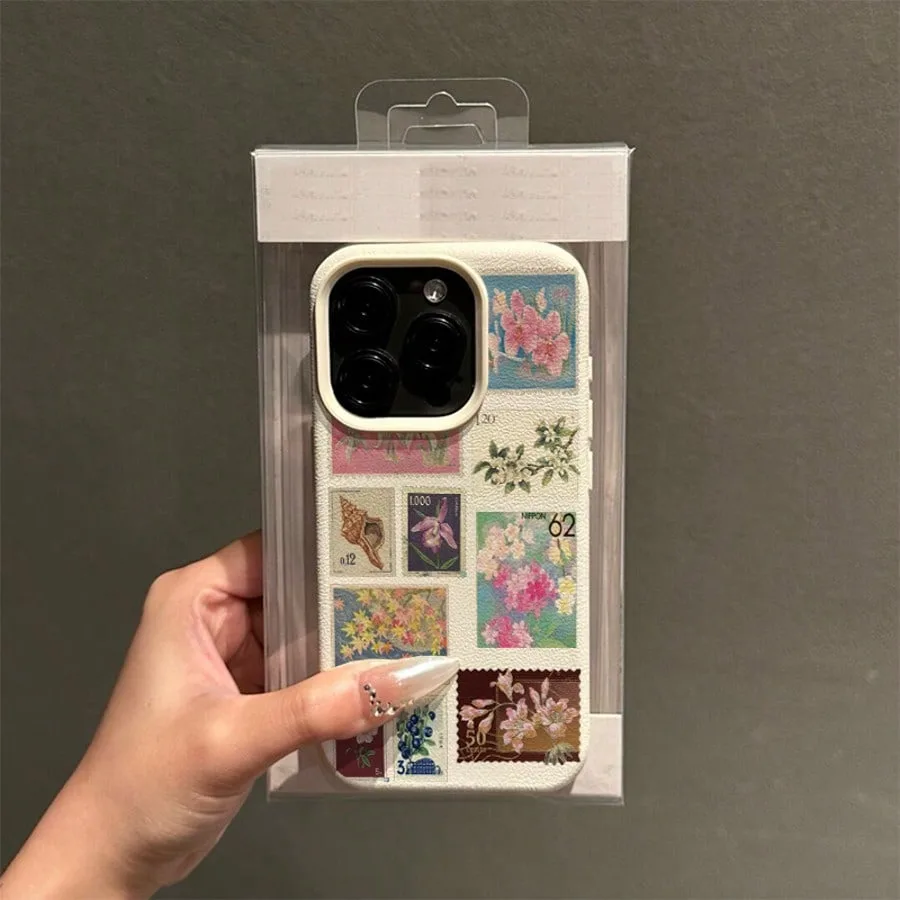 Casing Ponsel Pola Lichee Stempel Cetak Antik untuk Casing Xiaomi 15 Xiaomi 14T Pro 14 13 13T Penutup Bumper Lembut Matte Tahan Benturan