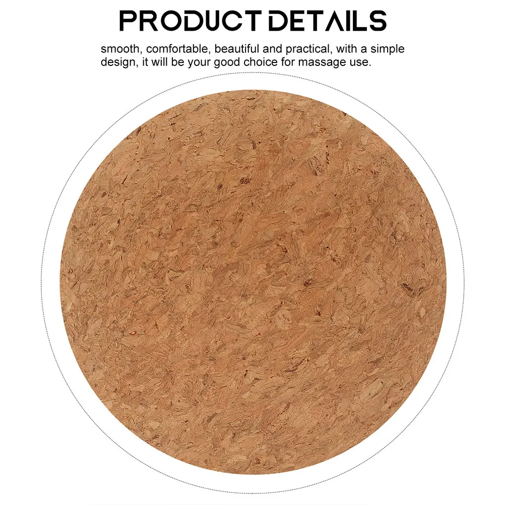 

1pcs Cork Massage Ball Yoga Fitness Roller Strong Hardness Muscle Relief Back Neck Foot Therapy Myofascial Release Tool