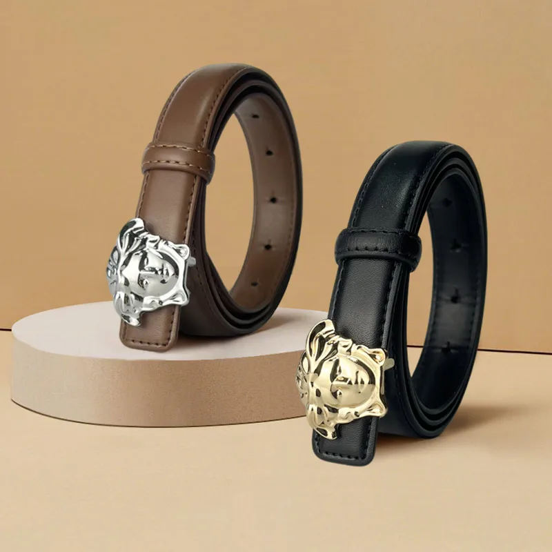 حزام جلد البقر الحقيقي GG للنساء مصمم فاخر للجنسين حزام رجالي أنيق حزام جينز حزام الخصر