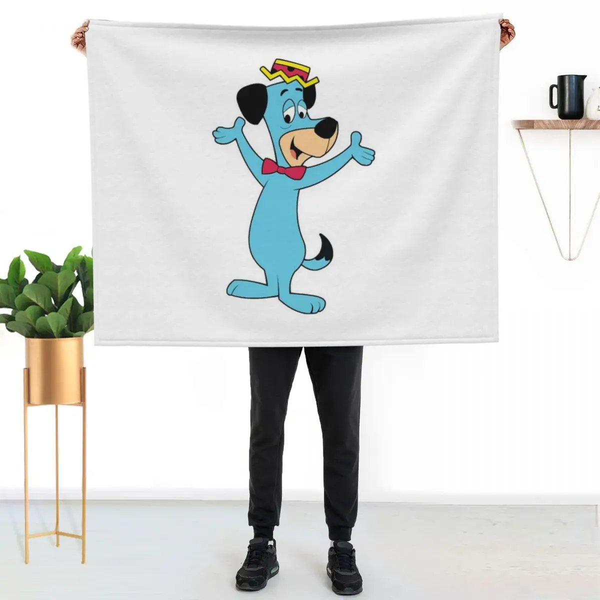 Huckleberry Hound Throw Blanket Cute Picnic halloween Soft Blankets For Baby Blankets