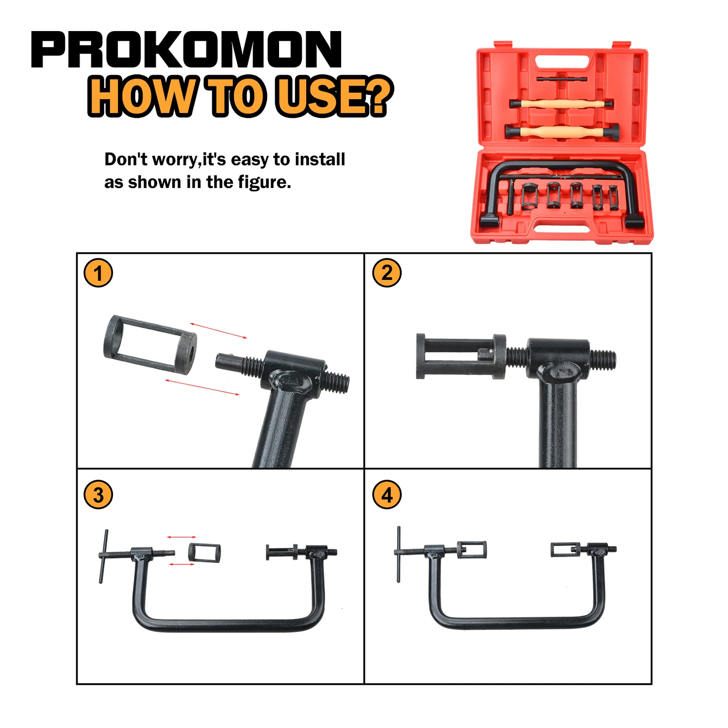 Set di strumenti per l'installazione della rimozione del compressore a molla della valvola da 12 pezzi con strumenti per la molatura della lappatura della valvola Kit bastone della testata del motore