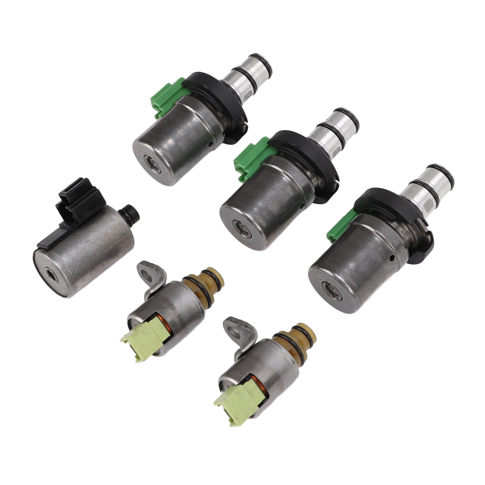 6pcs Transmission Shift Solenoid Set 4F27E Replacement for Mazda 2 3 5 6 CX‑7 MPV Trans Shift Solenoid