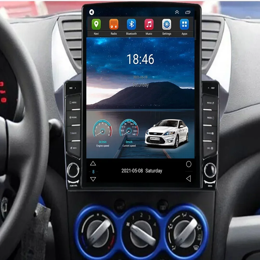 Dla styl Tesla 2 Din Android 13 Radio samochodowe dla Suzuki Alto 2009-2014 do 2035 multimedialny odtwarzacz wideo GPS Stereo Carplay RDS Cam