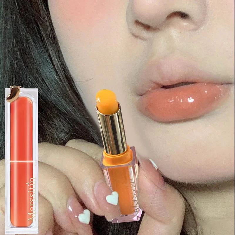 

Warm color changing lipstick non fading non stick cup Moisturizing & hydrating lipstick suitable for pregnant women & children