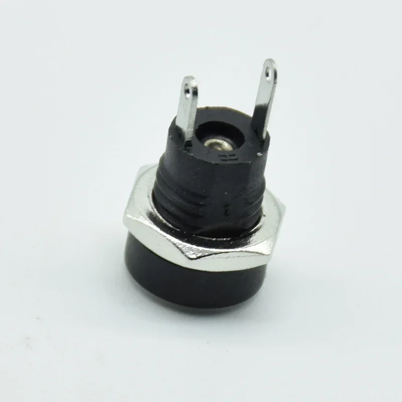 10Pcs/5pcs 5.5*2.1 DC 12V 3A Power Supply Jack Socket Female Panel Mount Connector 5.5mm 2.1mm Plug Adapter 2 Terminal Types