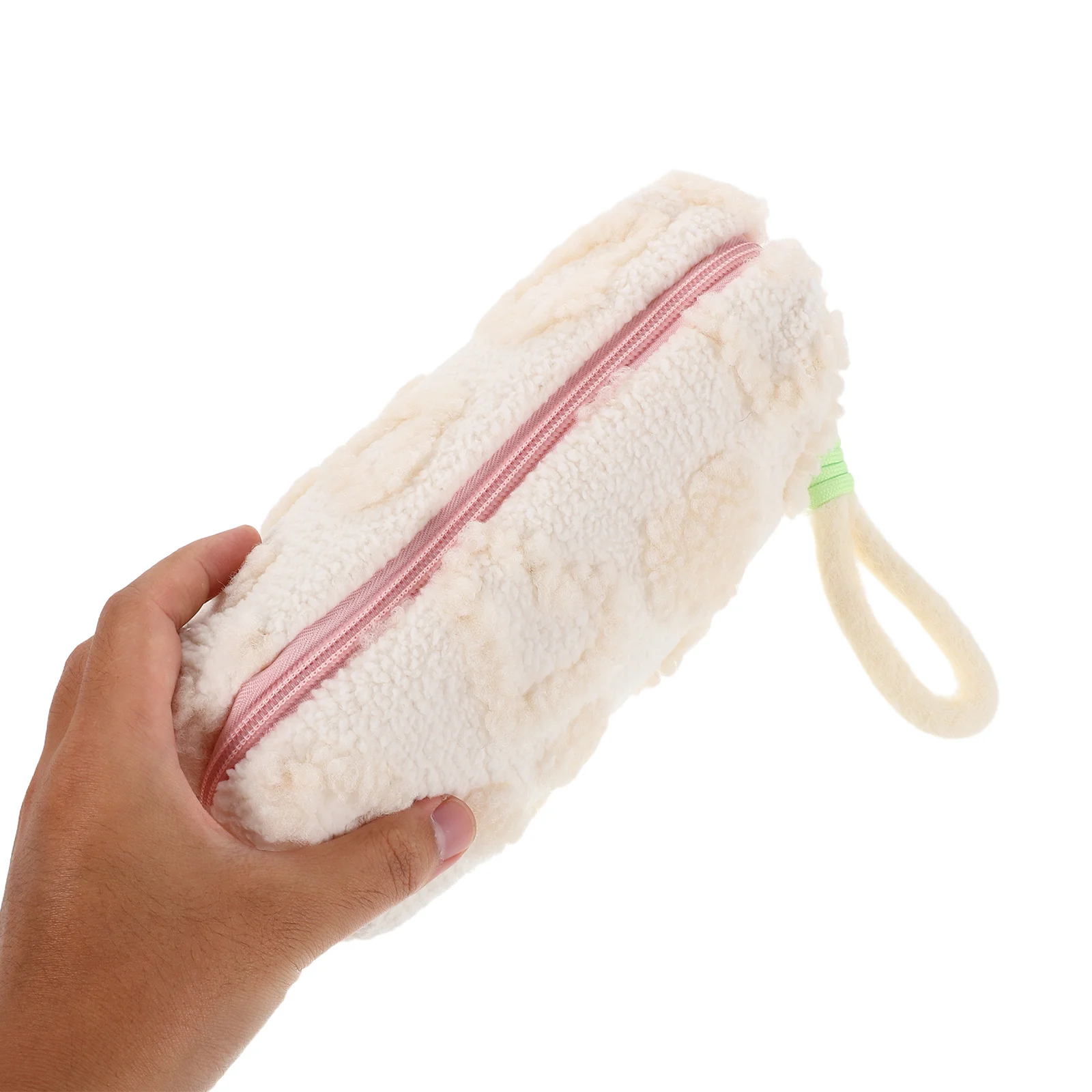 

Stationery Pencil Bag Large Capacity Heart Pattern Zipper Pen Pouch Organizer Stylish Student Desk Pencil Case