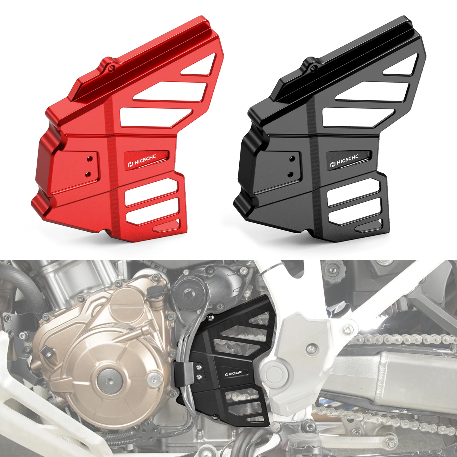 

NICECNC Front Sprocket Chian Guard Cover CRF1100L Africa Twin/Adventure Sports 20-25 CRF1000L Africa Twin Adventure Sports 16-19