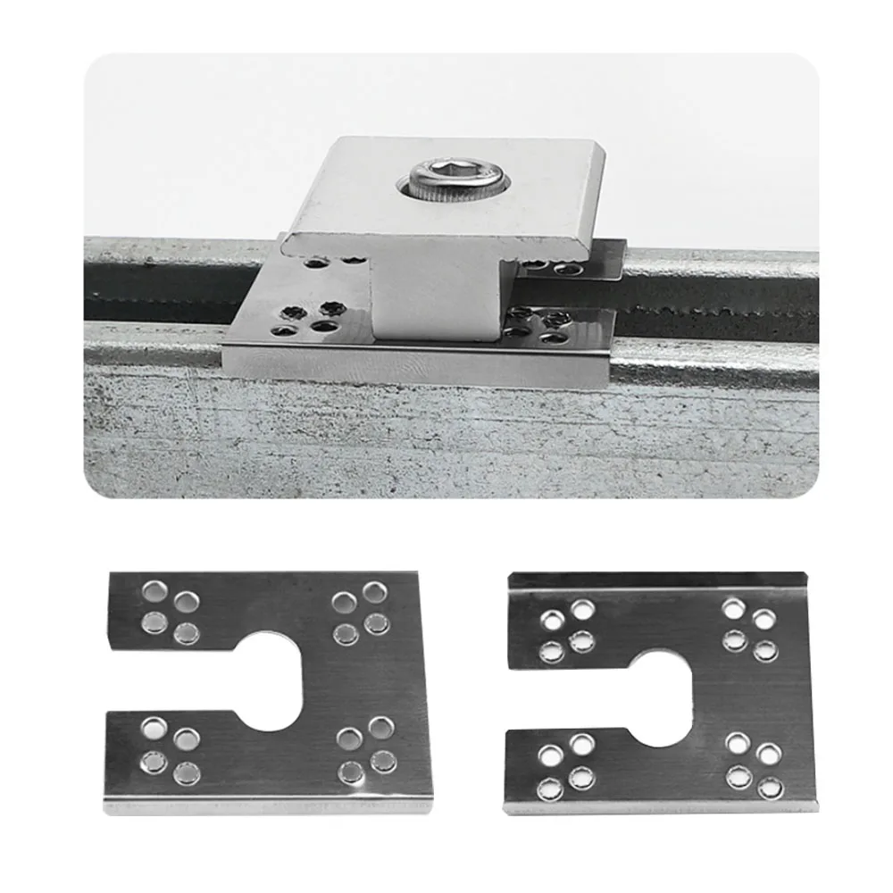 100 Pcs Stainless Steel Photovoltaic Conductive Sheet Puncture Gasket, Lightning Protection Grounding Sheet