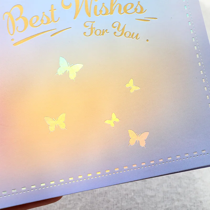 3D Pop UP Butterfly Greeting Invitation Cards Laser Cut Boy Girl Kids Gift Card Thank You Cards Happy Birthday Postcard