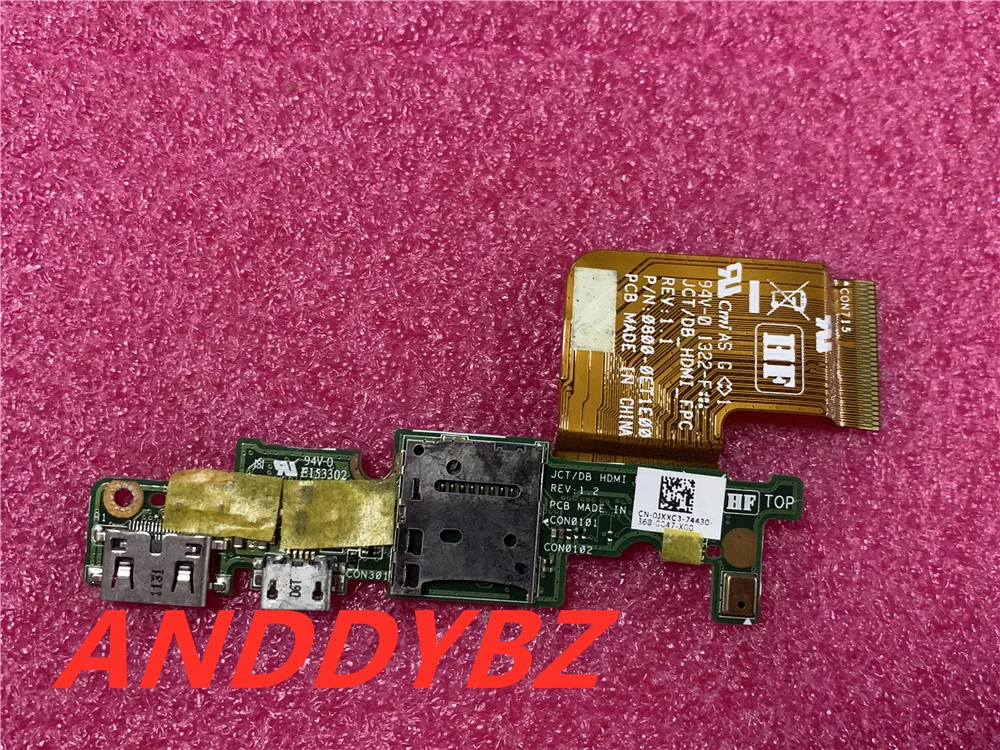 

Original DC Power Jack USB Board Flex cable For Dell Venue 11 Pro 7130 Tablet t07g Charger Board 0jxxc3 0R26KY Test OK