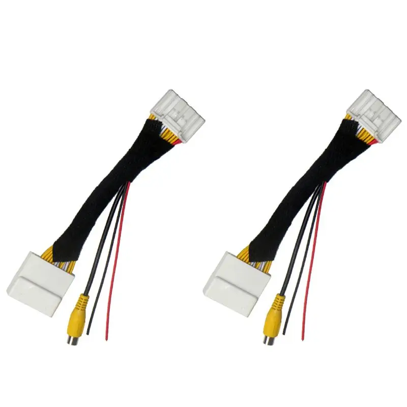 A03Z-2X 28 Pin Car RCA Video Reverse Camera Convert Cable Adapter For Mazda 2 3 6 CX-5 Demio Axela Roadster MX-5 Miata