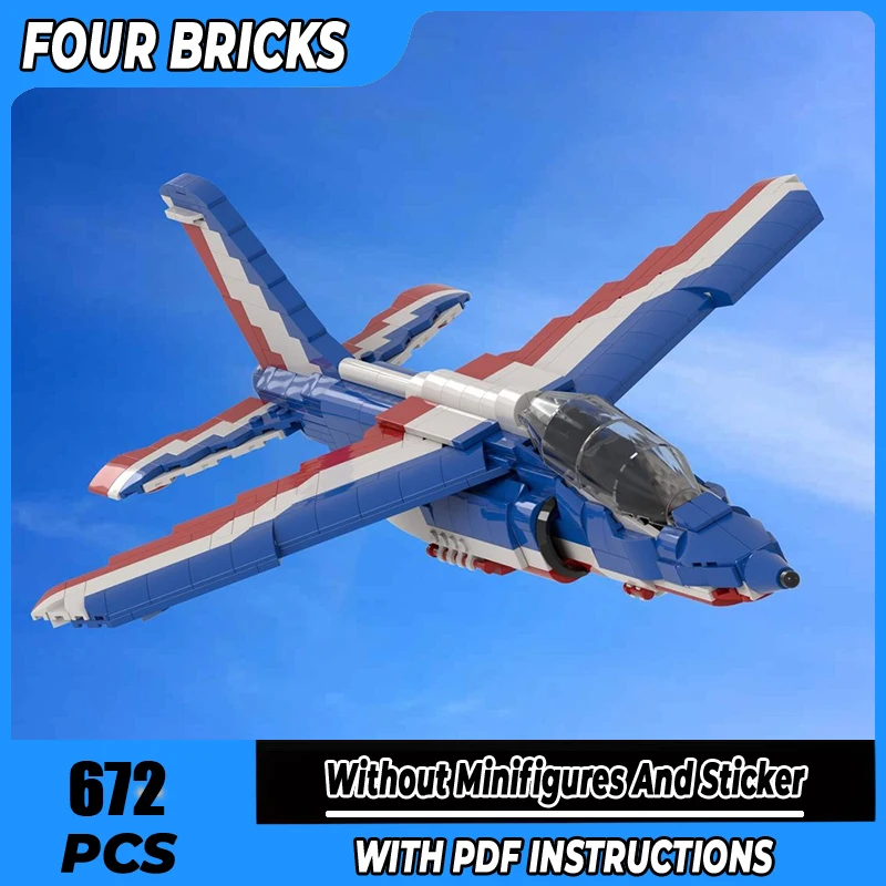 

Moc Building Blocks Alphat Jet Patrouille de France Technology Modular Bricks Model Gifts Christmas Toys DIY Sets Assembly