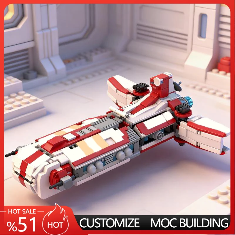 

1126 PCS Star Battle Themed Medical Spaceship MOC Customize Modular Building Block Popular Educational DIY Boy Toy Birthday Gift