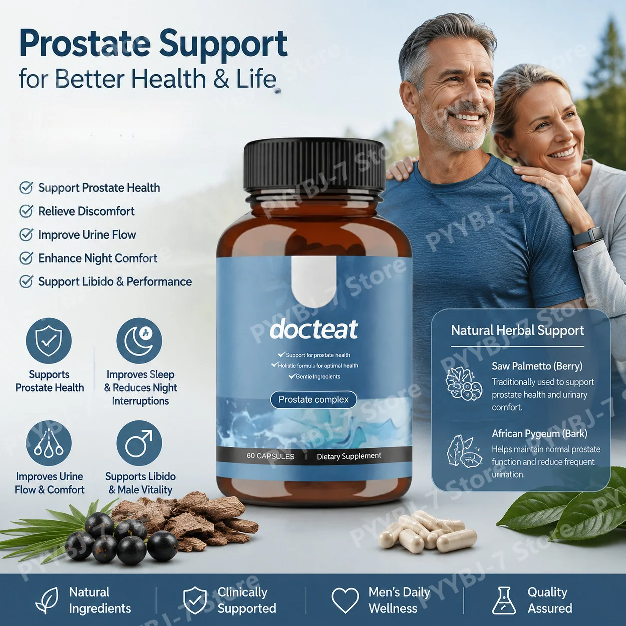 Herbal Wellness Formula - Erkek Prostat Destek Kapsülleri Bitkisel Karışım