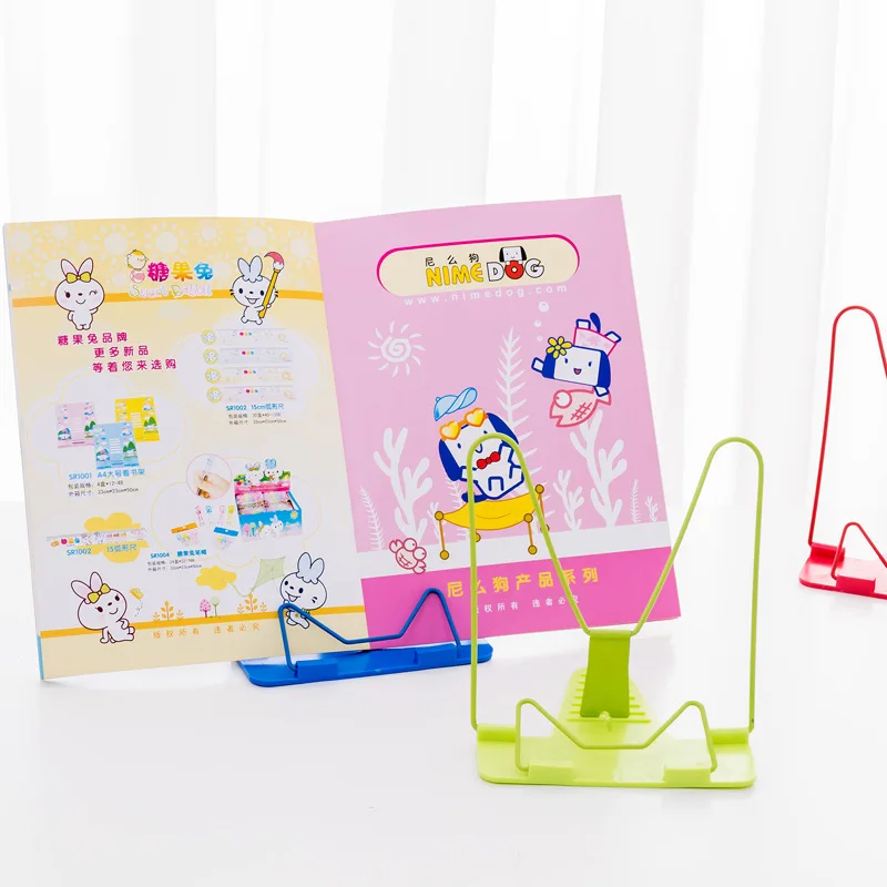 Serre-Livres Portable Pliable et Réglable, Support de Livre de Lecture, Porte-Documents