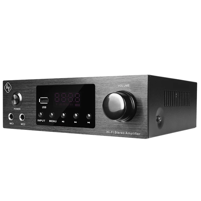 2024 Hot Sell 2.0ch Amplifier 60W AV-260 USB Optical Coaxial Function Professional Home Theater Power Amplifiers