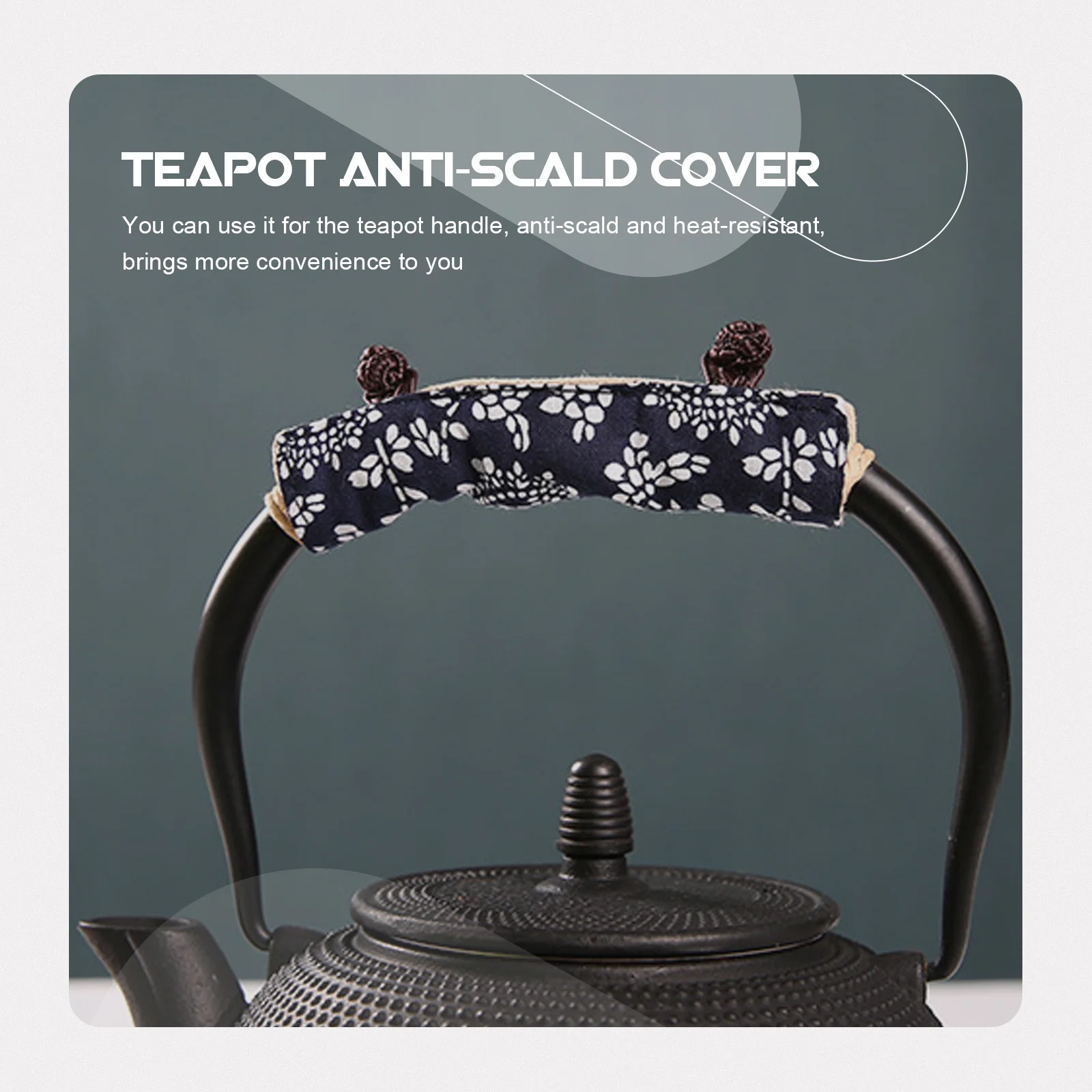 

Anti Scalding Teapot Handle Cover 1 Piece Cloth Material Heat Insulation Tea Pot Handle Sleeve Kitchen Gadget Fine Workmanship