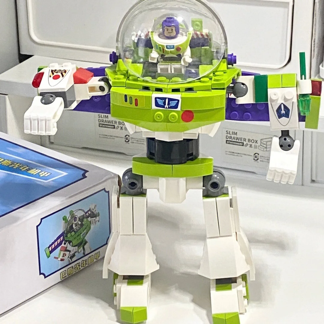 2024 Disney Pixar Toys Story Buzz Lightyear Moc Mecha Puzzle Assembled Building Block Toys Gifts For Children Boy Assembly Toyss