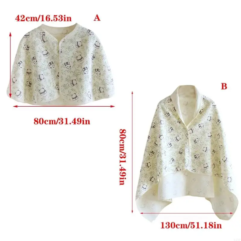 Áo choàng điều dưỡng mùa L5YF với độ che phủ rộng Mềm mại thân thiện với làn da Áo choàng điều dưỡng sau sinh cho con bú thận