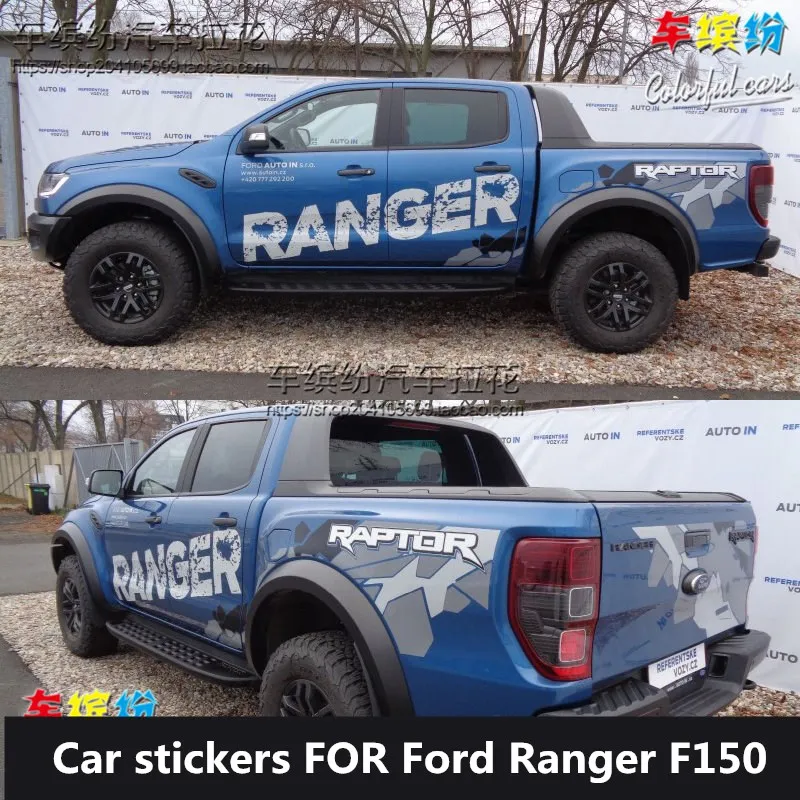 

Car stickers FOR Ford Ranger F150 body decoration modified camouflage personality sports decoration car decals film