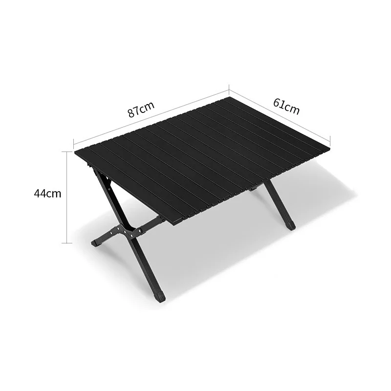 60*60CM Outdoor Folding Camping Table Carbon Steel Bear 150KG