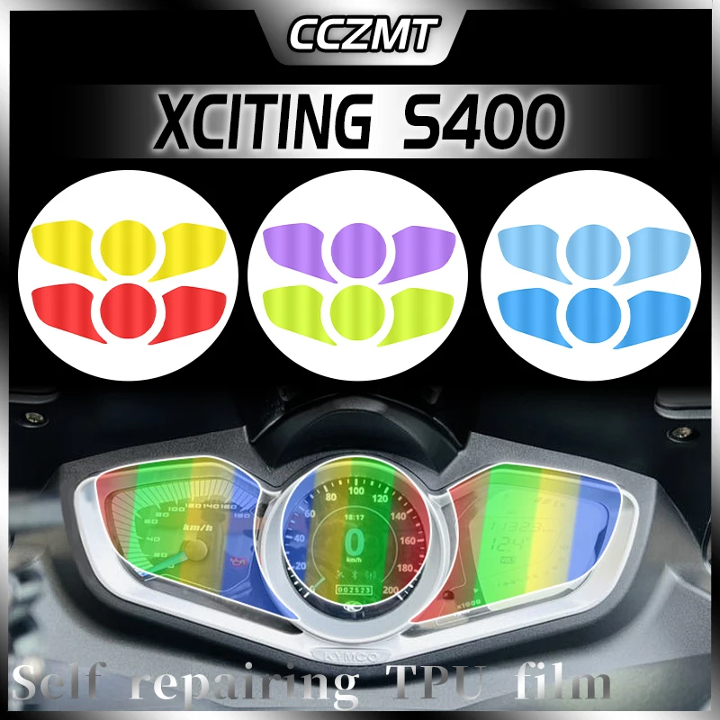 For Kymco Xciting S400 S 400i  S 400 S400 i Motorcycle Instrument Cap Film Screen Protector Headlight Film Tail Light Film