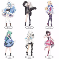 Cutey Hololive Vtuber Acrylic Usada Pekora Uruha Rushia Hosimati Suisei Inugami Korone Bags Stand Model Anime Figure KeyChain