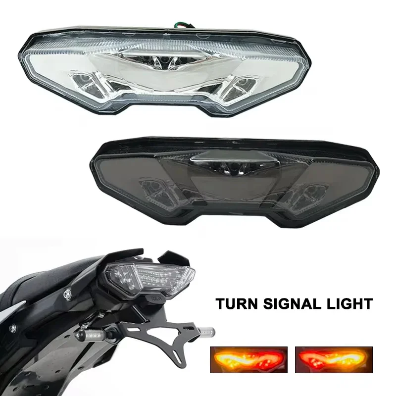 Ajuste para Yamaha MT09 FJ09 FZ09 Tracer 900 MT FZ 09 2014 2015 2016 motocicleta intermitente integrada lámpara de freno luz de