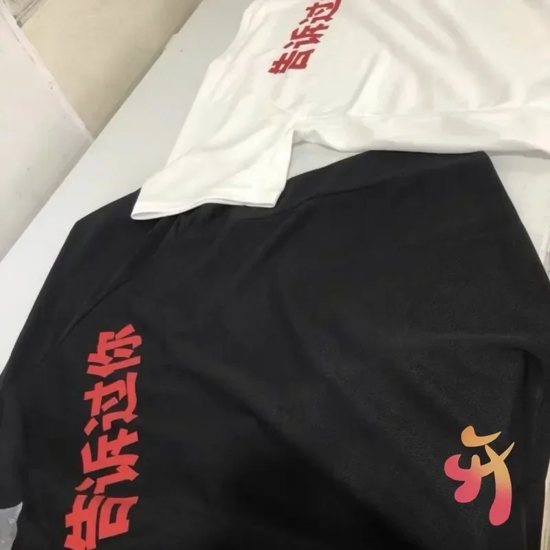 Summer Street Kanye Tshirts Red Chinese Told You Mesh Quick Drying Short Sleeved Tops Vulture T-shirts