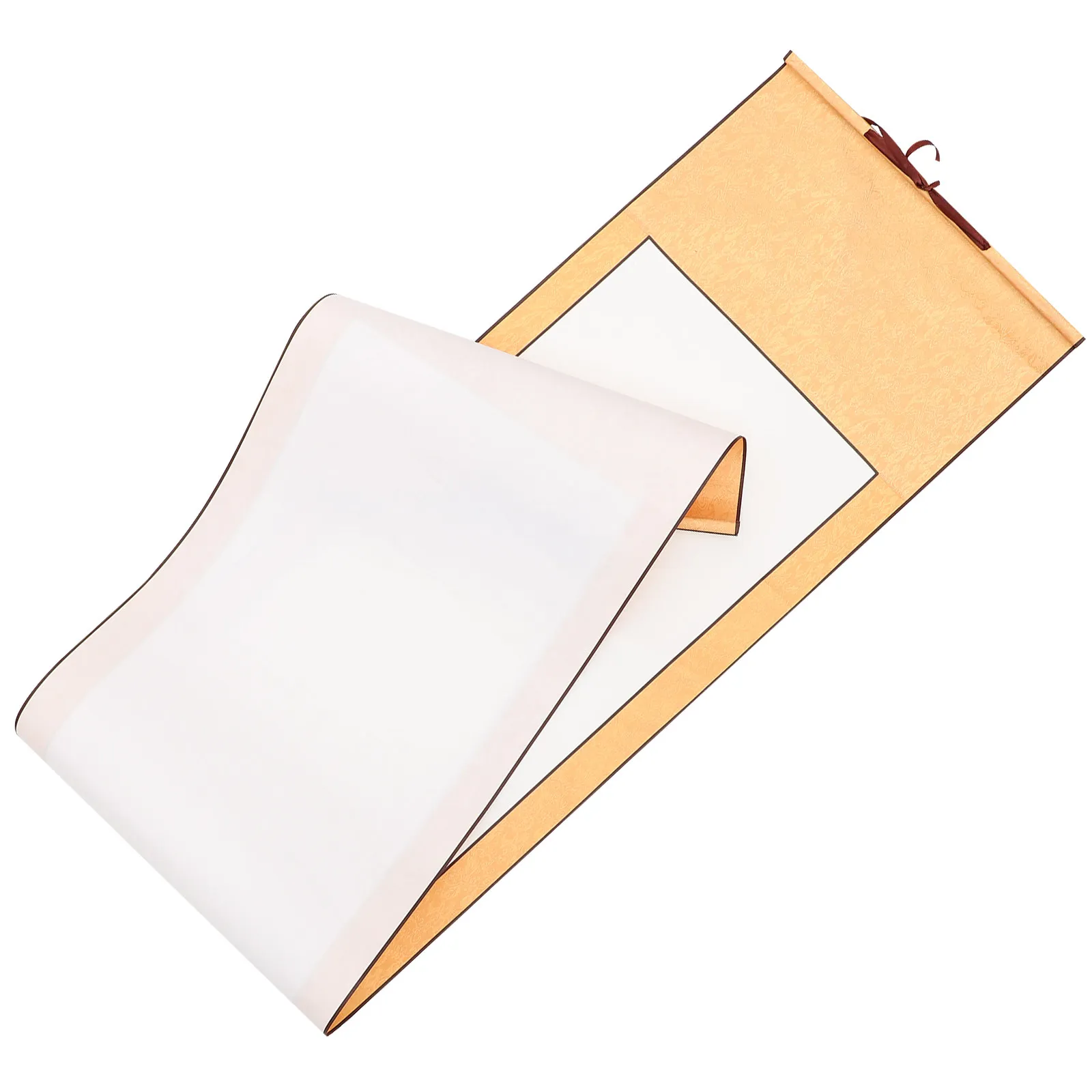 1Pcs Blank Chinese Calligraphy Scroll Paper Premium Xuan Rice Paper for Brush Painting Writing DIY Art Wall Hanging Kids
