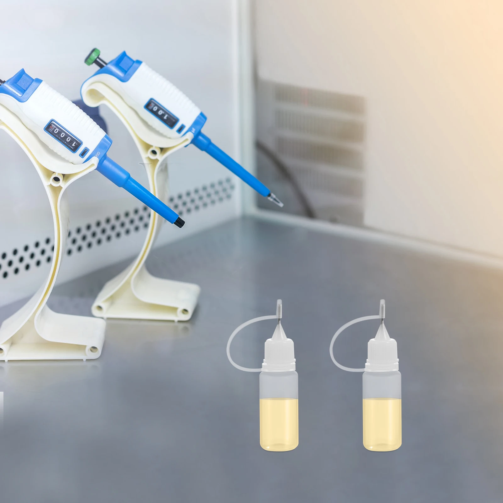 

50Pcs Laboratory Clear Plastic Squeeze Bottles Refillable Needle Tip Liquid Dispenser Oil Paint Storage Droplet Bottles