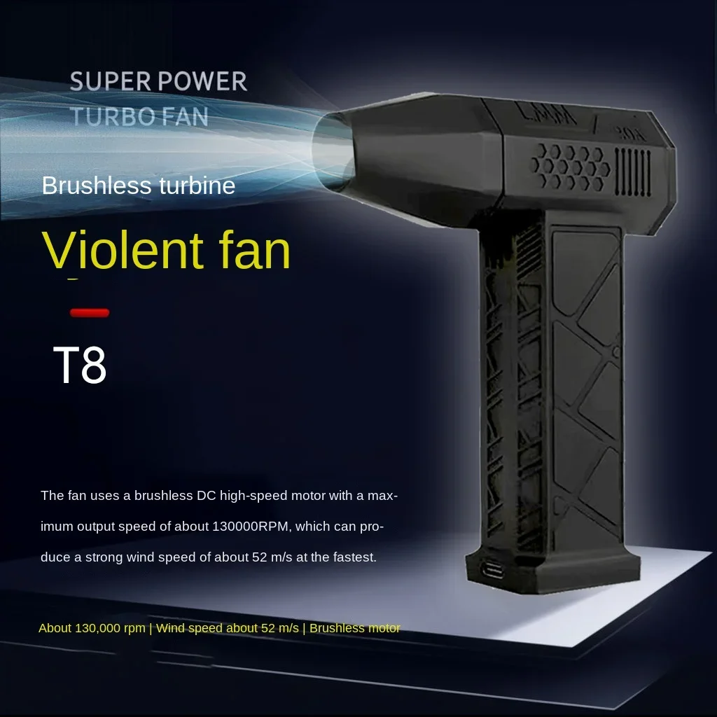 Turbo Fan, Brushless Motor Powerful Turbo Portable