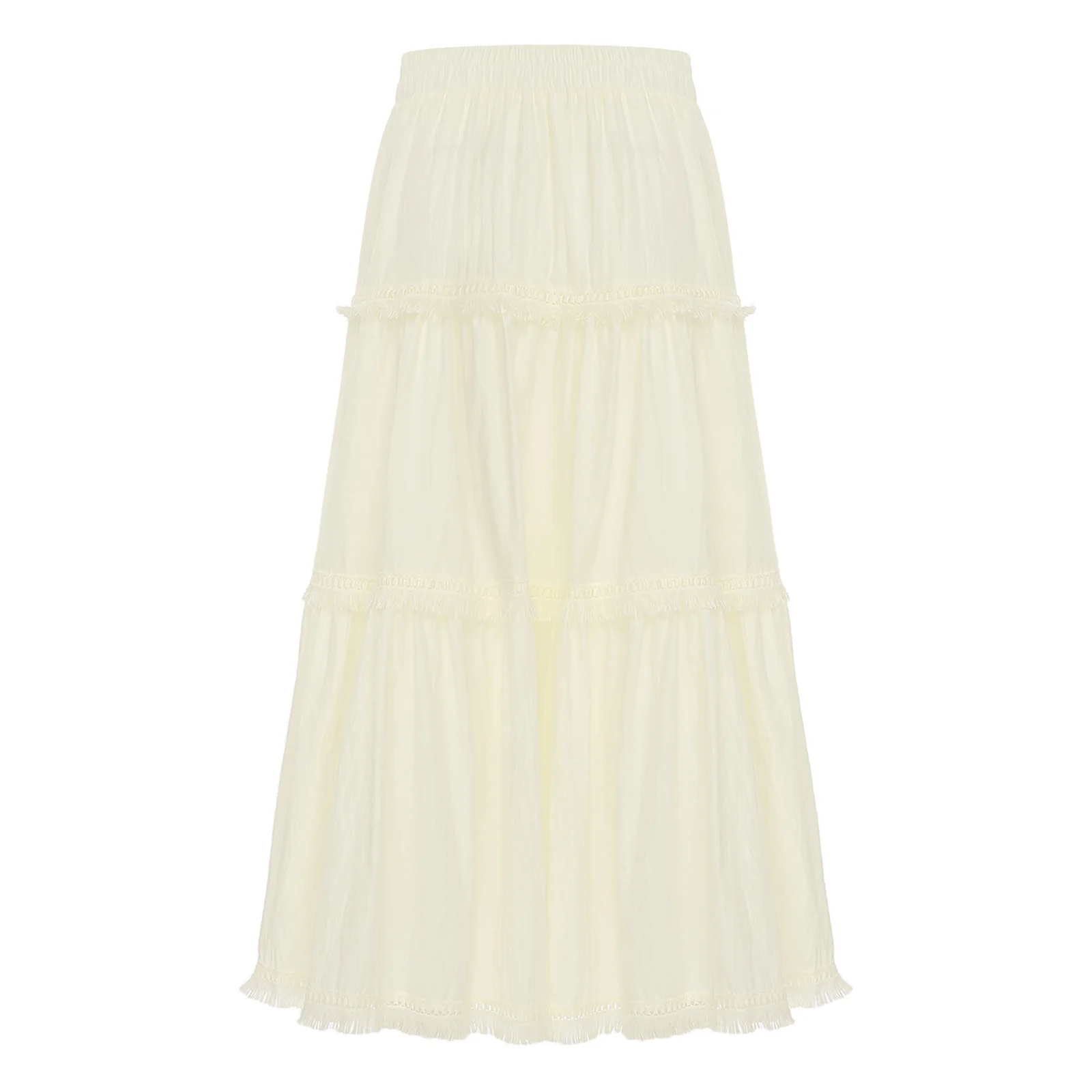 กระโปรงทรงเอเอวสูงผ้ายืดสำหรับผู้หญิง สไตล์สตรีทแวร์ เหมาะสำหรับใส่ไปเที่ยวทะเลช่วงฤดูร้อน