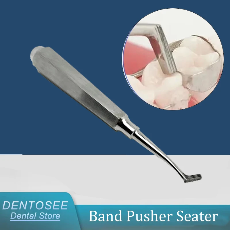 

Stainless Steel Orthodontic Band Pusher Seater - Precision Dental Instrument for Molar Bands - Dentist Tools