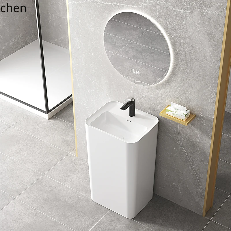 

YXY Ceramic Integrated Washbasin Balcony Bathroom Floor-standing Washstand Bathroom