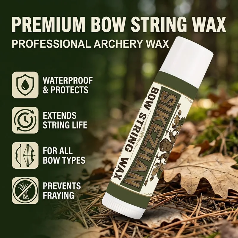 SIKEZHAN Universal Archery Bow String Wax for Fiber Lubrication Extended Equipment Life Odorless Hunting Bow Recurve Conditioner