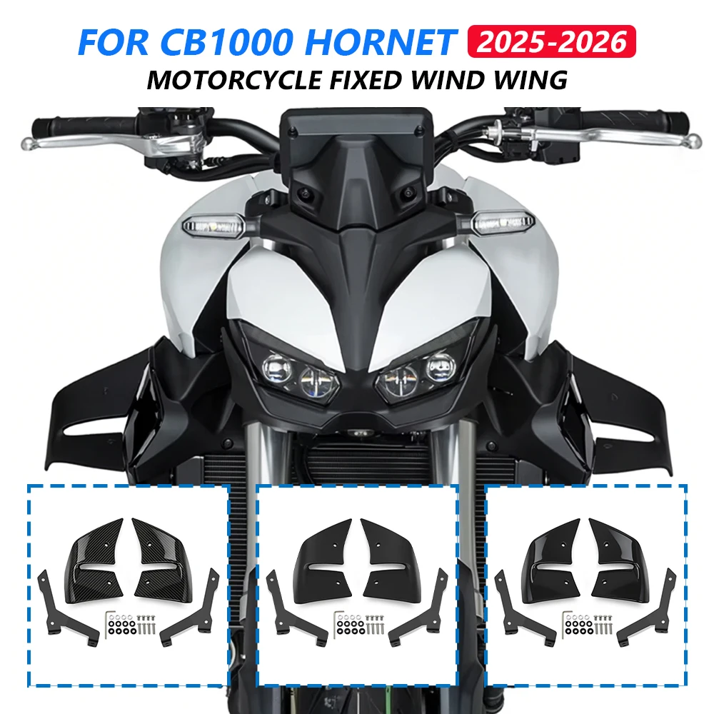 

For Honda CB1000 Hornet CB 1000 2025-2026 Motorcycle Aerodynamics Fixed Wind Wing Spoilers Side Winglet Downforce Accessories