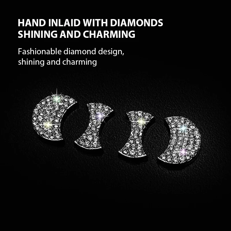 3D Rhinestone Emblem Decal Car Steering Wheel Diamond Sticker For Audi A1 A3 8p A4 A5 A6 A7 A8 Q3 Q5 Q7 S3 S5 S6 S7 S8 RS3 RS4