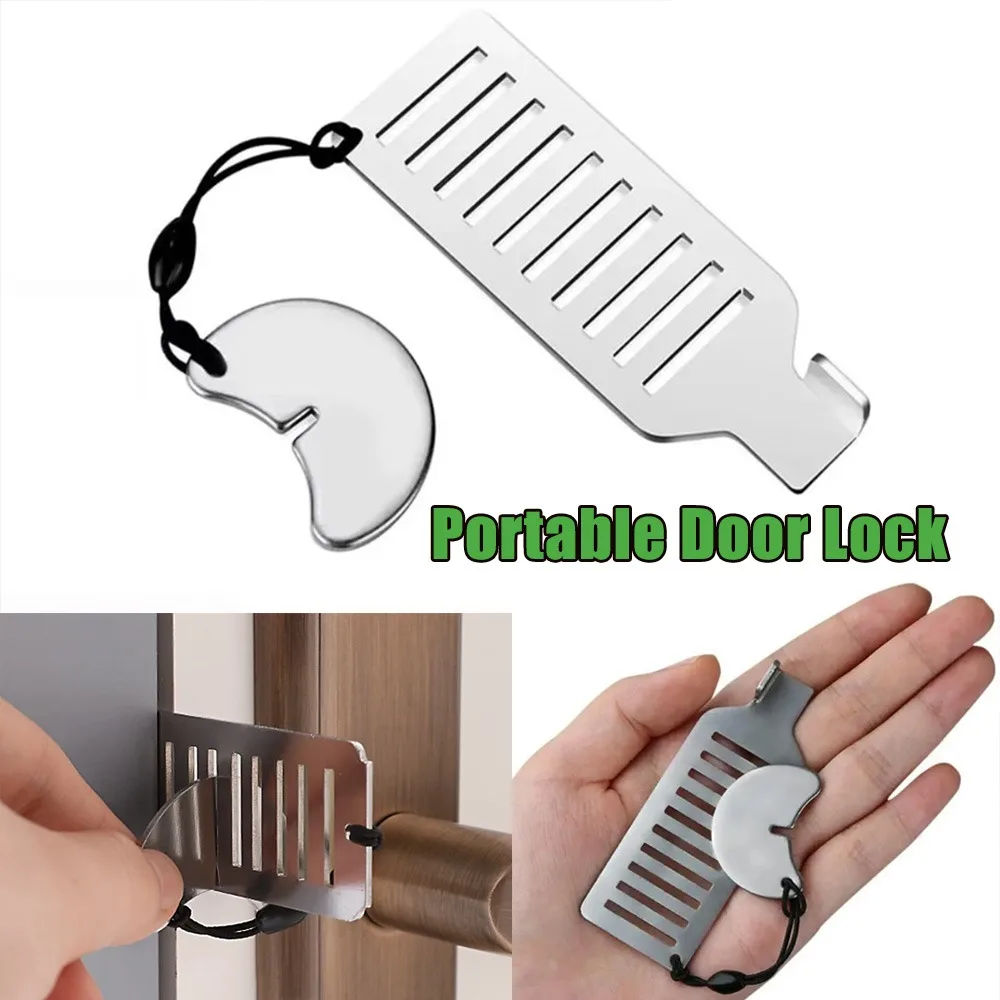 مخفي سميكة عززت مكافحة سرقة سلامة الباب سدادة حامل هدفين كتلة للمنزل فندق قفل الأمان للاستخدام المنزلي فندق #1