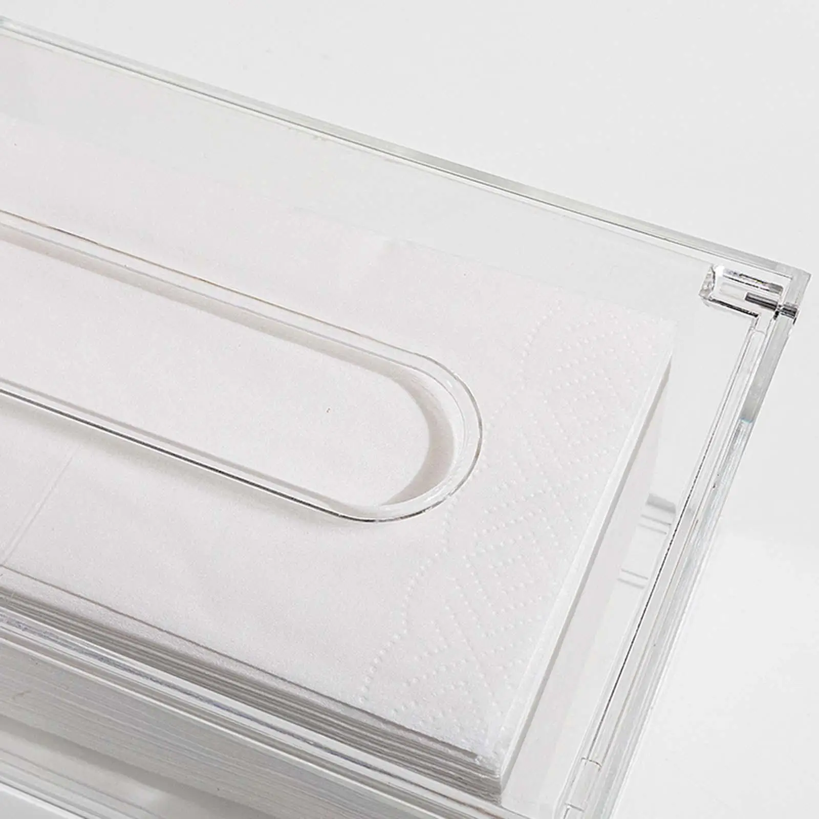 حقيبة تخزين مناديل أكريليك، موزع حامل مناديل لغرفة خزانة المكتب